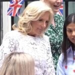 Jill Biden Wears a Bedspread to Lunch Party Marking Coronation of King Charles III (VIDEO)