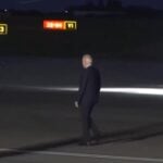 Biden Arrives in London Looking Like a Feeble Old Man Shuffling Across the Tarmac (VIDEO)