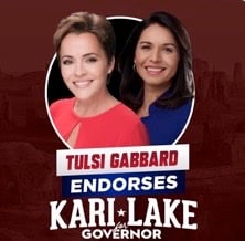 BREAKING HUGE: Former Democrat Tulsi Gabbard Endorses Kari Lake For AZ Governor, Slams The “Warmongering Elitist Cabal” And “Propagandists In The Mainstream Media”