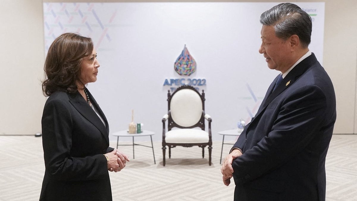 VP Harris, China's Xi meet to 'keep lines of communication open'