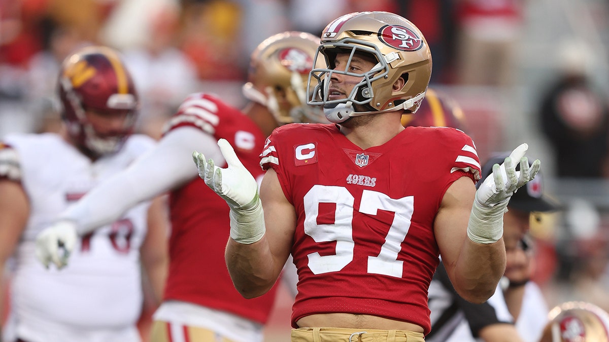 49ers' George Kittle boosts Nick Bosa's award hopes: 'I think today secured his defensive MVP'