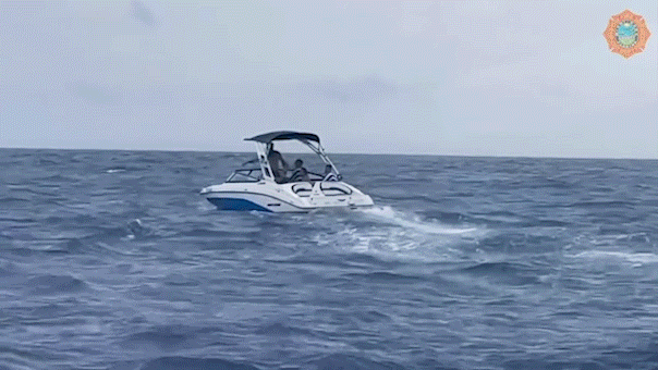 Eight people rescued from sinking boat after running low on fuel in rough Miami waters