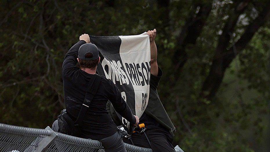 Anti-Israel protesters arrested after locking themselves inside fence at NASCAR's Chicago Street Race