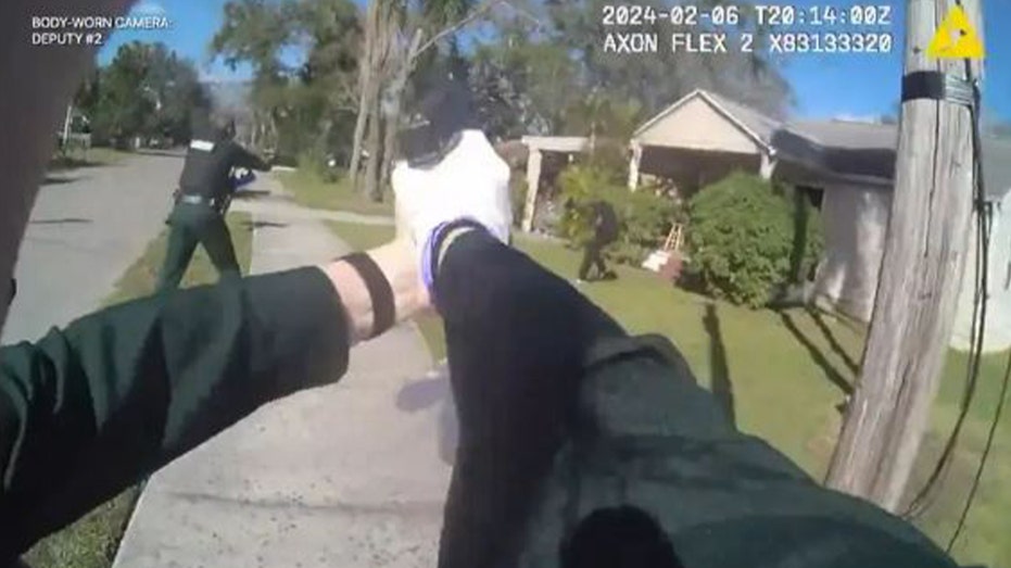 Florida sheriff's office releases bodycam footage showing man shot dead by deputies charging them with knife