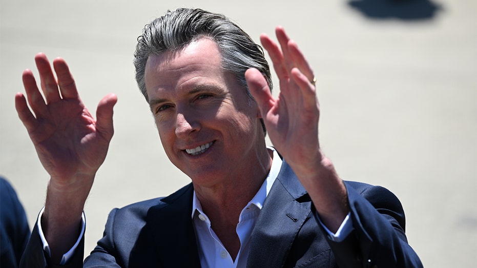 Gavin Newsom celebrates 'incredible' store claiming to sell 'banned' books while stumping for Biden in Idaho