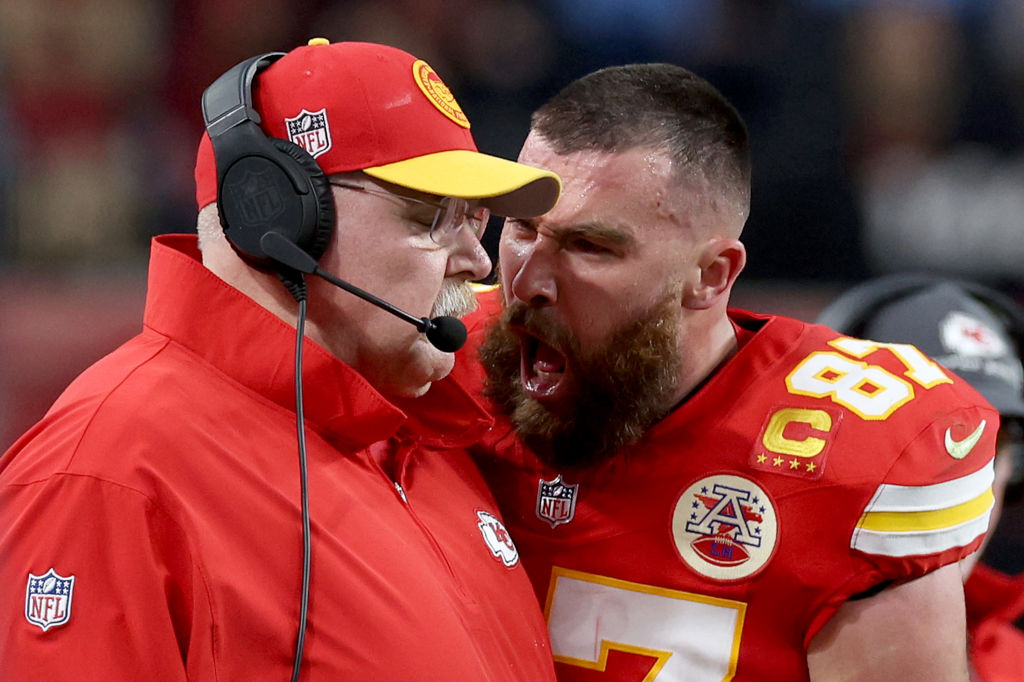 Travis Kelce Body-Checks Coach Andy Reid, Screams In His Face
