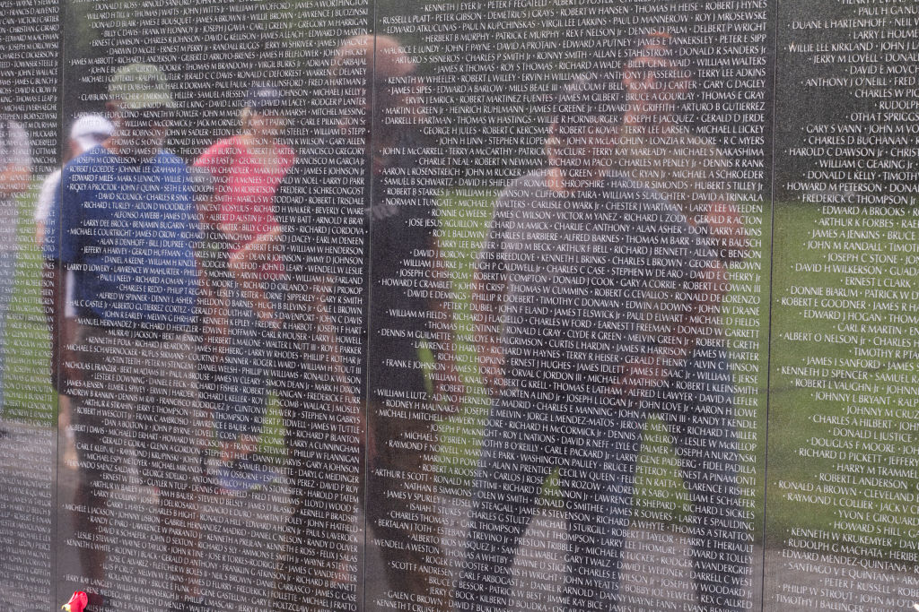 Veterans In Congress Wash Vietnam War Wall For Memorial Day