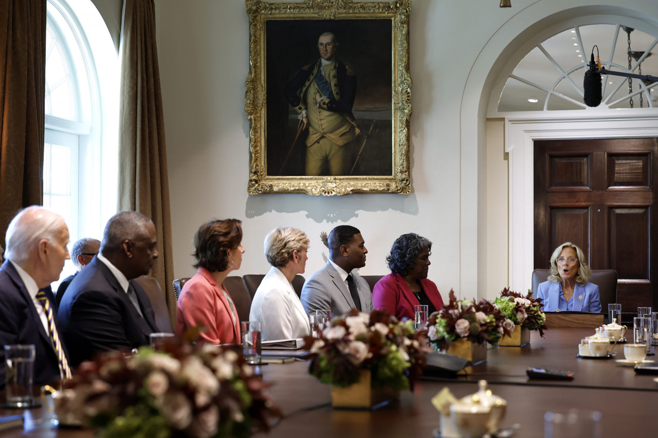 Jill Biden Slammed For Appearance At First WH Cabinet Meeting In Nearly A Year