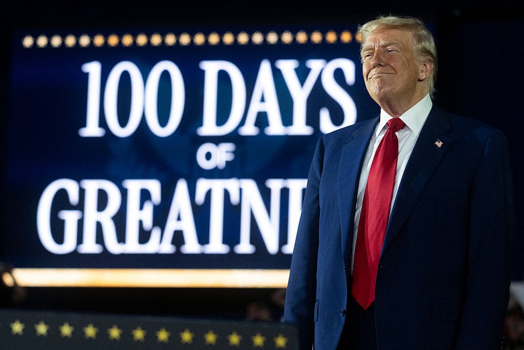 ‘Just Getting Started’: Trump Vows More Action In ‘100 Days Of Greatness’ Rally