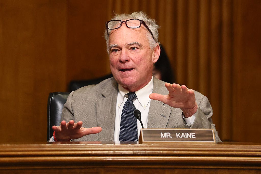 Tim Kaine Says He Wouldn’t Call On Republican To Drop Out Over Jay Jones-Style Texts