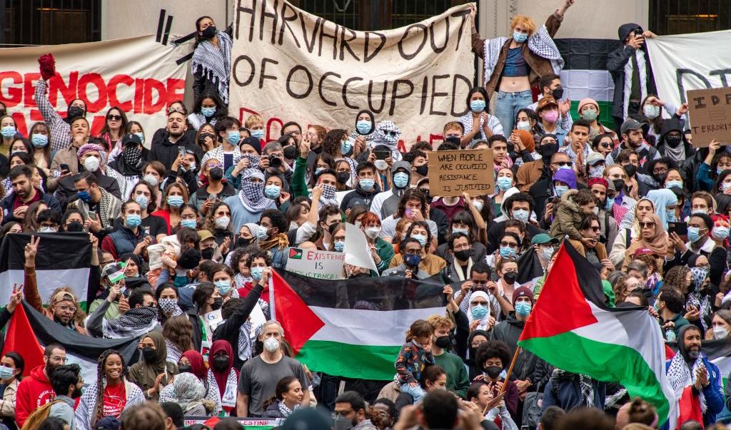 WATCH: Harvard Student Swarmed By Pro-Palestinian Protesters After Filming At Public ‘Die-In’