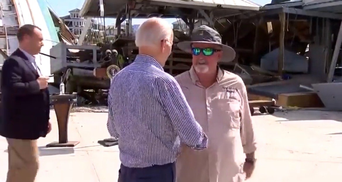 Joe Biden Caught on a Hot Mic Speaking to Fort Myers Beach Mayor: “No One F*cks with a Biden” (VIDEO)