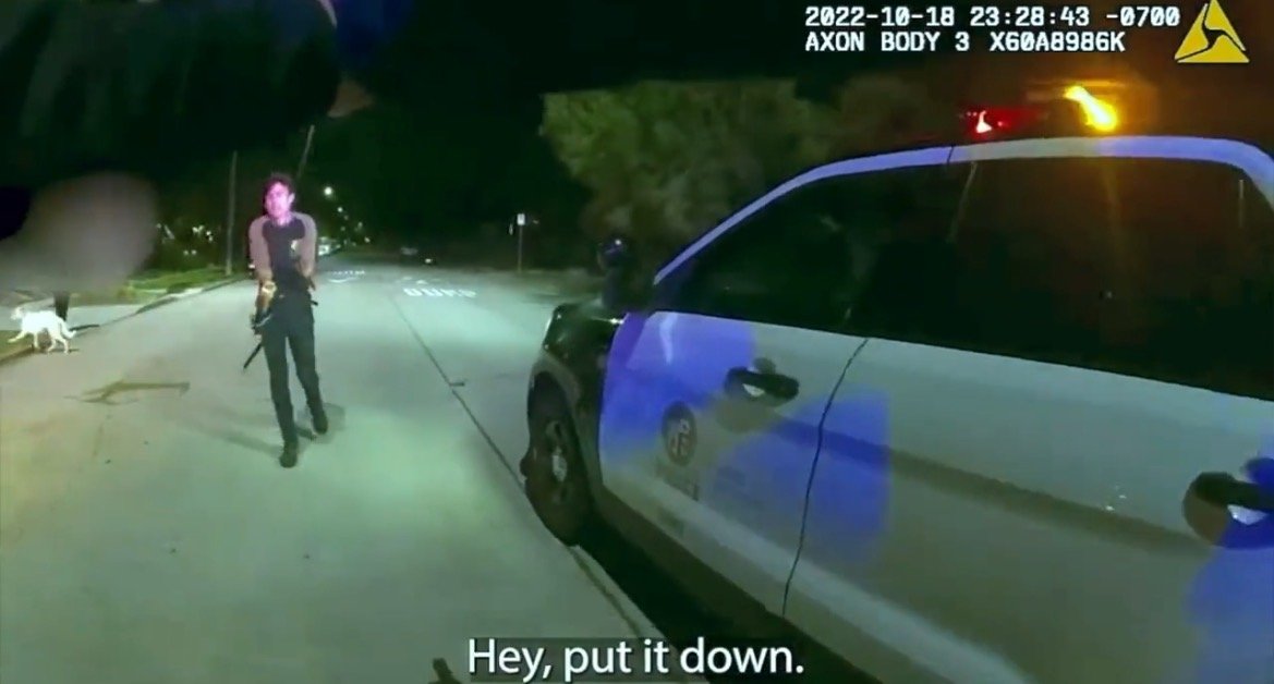 LAPD Officer Tasers Man Who Slashed His Own Mother with Samurai Sword (VIDEO)