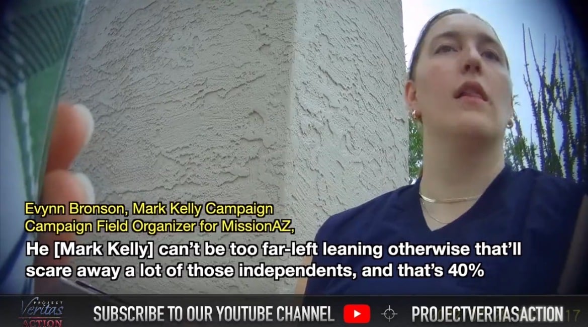 BREAKING: Project Veritas Action Releases Undercover Video Of Mark Kelly Staffer Deceiving Independent Voters By Lying About His Radical Left Views
