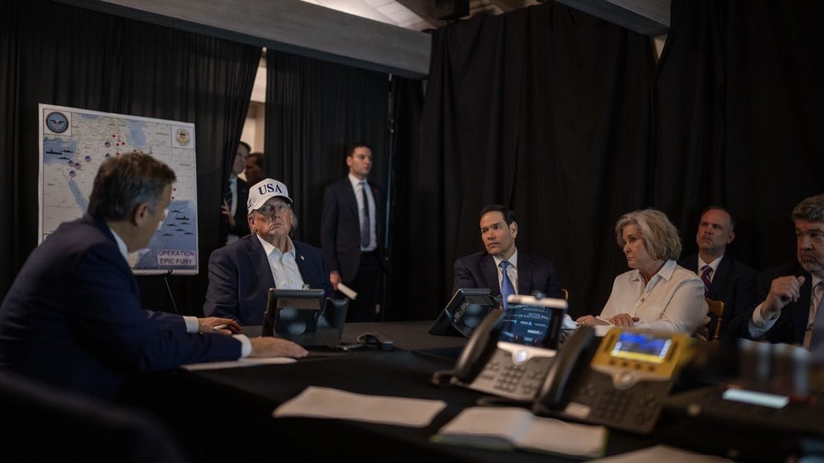 SEE IT: War Room Pictures Show Trump Unleashing ‘Operation Epic Fury’ From Mar-A-Lago Situation Room