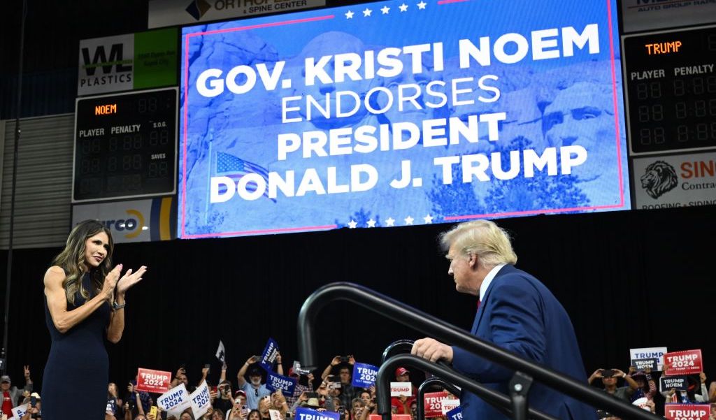 Kristi Noem Endorses Trump In Joint South Dakota Rally: ‘A Man Of Significance’