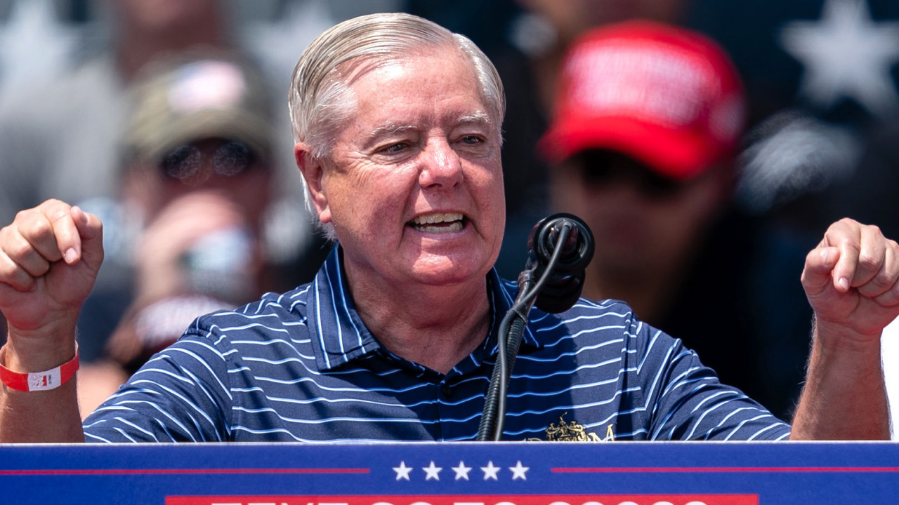 Lindsey Graham Pleads With Crowd To Stop Booing Him At Trump Rally: ‘Just Calm Down For A Second’