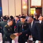 After China Snub, Lloyd Austin Seeks Out Chinese Defense Minister Li Shangfu for Handshake at Singapore Security Summit