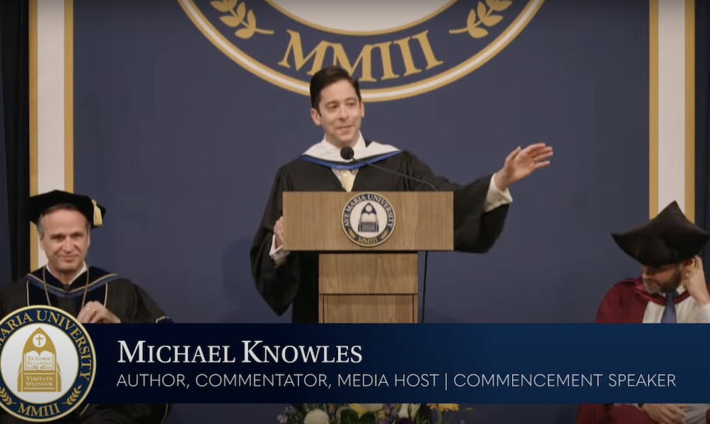 Knowles At Ave Maria University: ‘Your Job Is Not To Change The World’ But ‘Cooperate With God’s Grace’