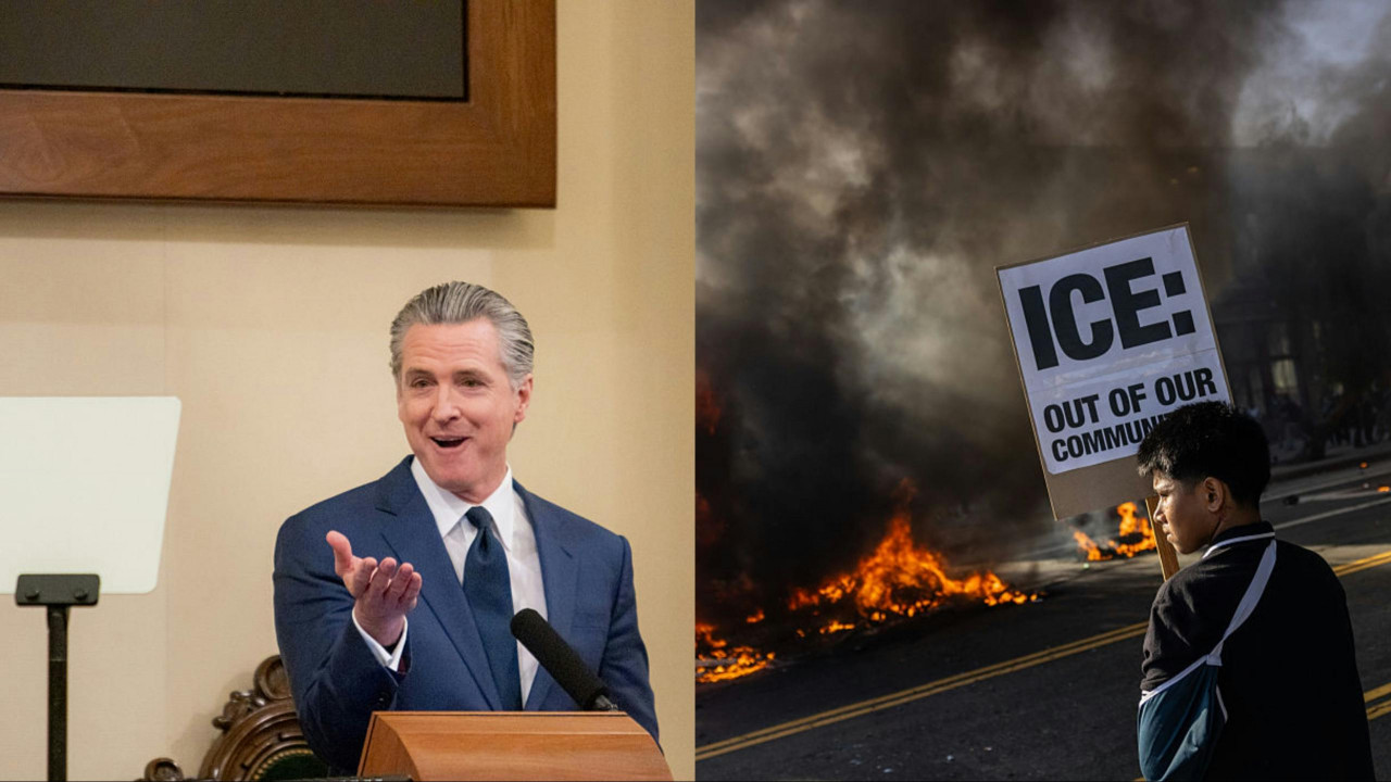 Months After Violent Riots, Newsom Claims That ‘California Cooperates With ICE’