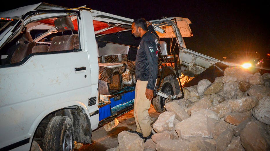 Pakistan van accident kills 20 as record-breaking floods surge in the city