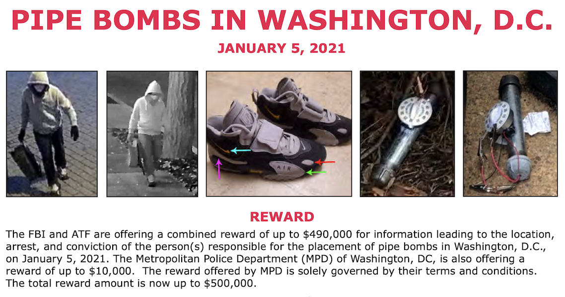 Bomb-Sniffing Dog Was At DNC On January 6, Raising Further Questions About Undetected Pipe Bomb