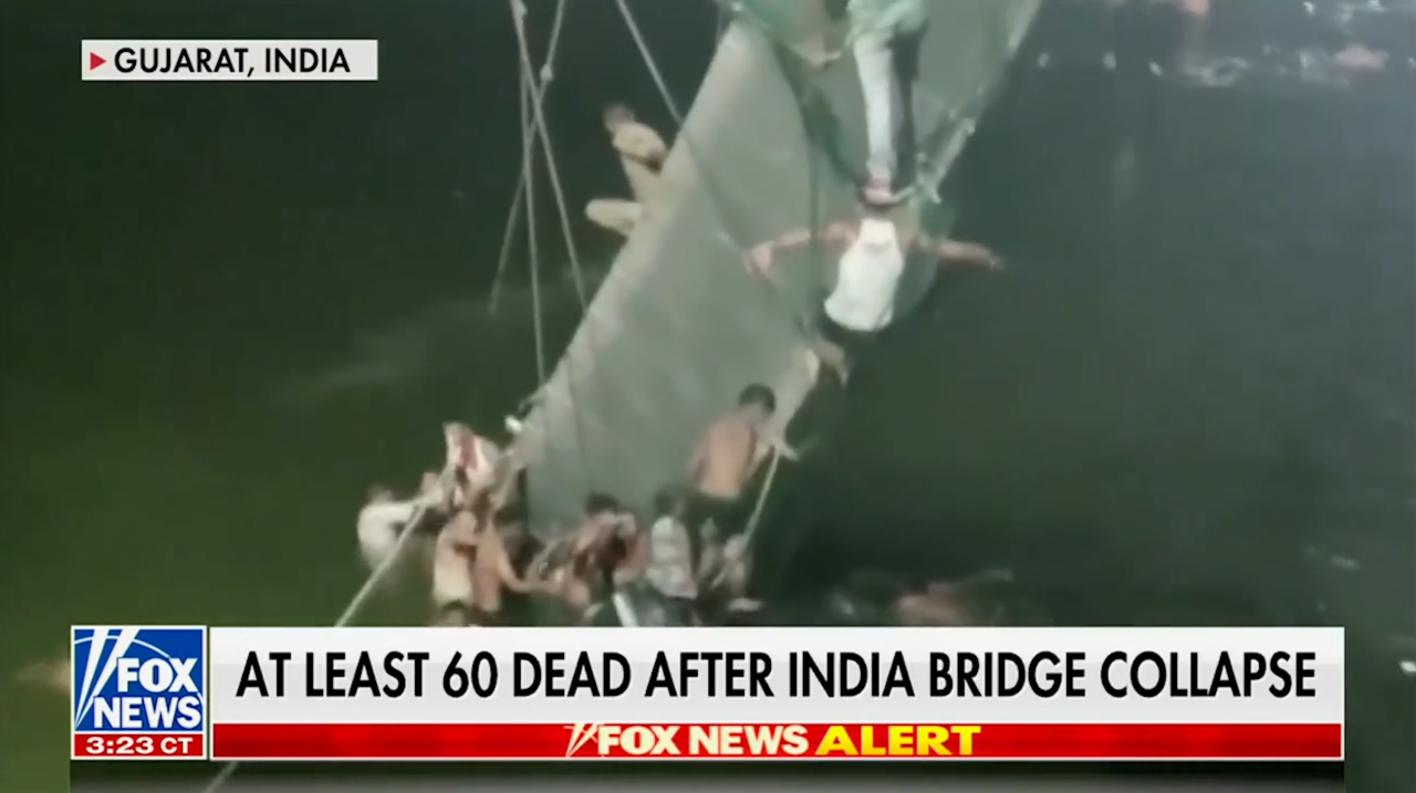 80+ Dead After Bridge From 19th Century Collapses Sending Hundreds Plummeting Into River