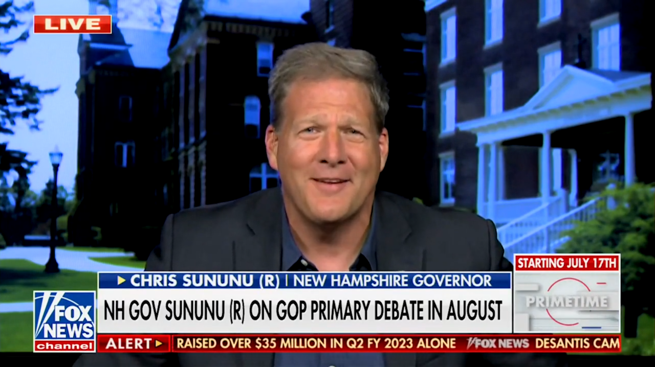 NH Governor Sununu Mocks ‘Tough Guy’ Trump For Potentially Evading Debates: ‘He’s Gonna Wimp Out?’