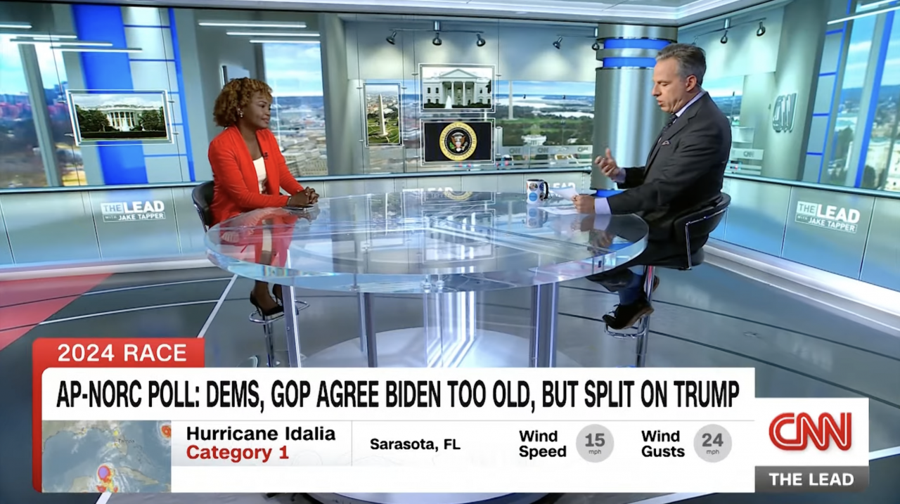 CNN Grills Karine Jean-Pierre Over Biden Age: ‘77% Of Adults Are Worried’
