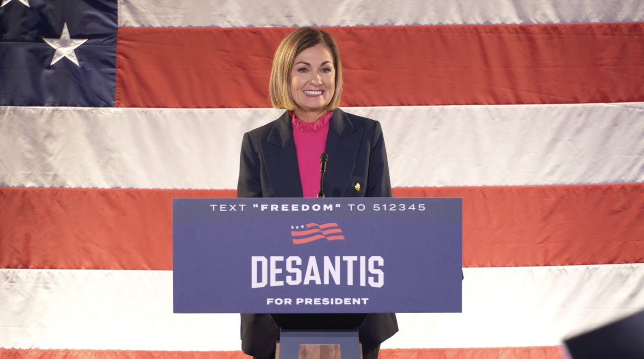 Iowa Governor Reynolds Endorses DeSantis For President: ‘He’s The Person We Need Leading This Country’