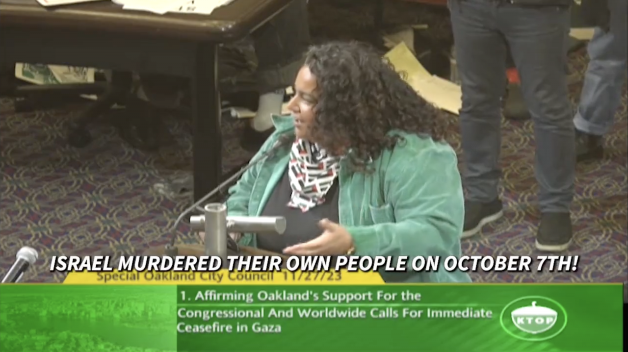 Pro-Palestinian Protesters Erupt At Oakland City Council, Openly Defend Hamas Terrorists