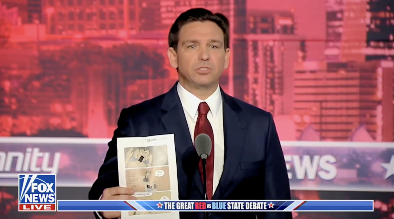 WATCH: DeSantis Shows Smut Featured In Woke Children’s Books In Schools
