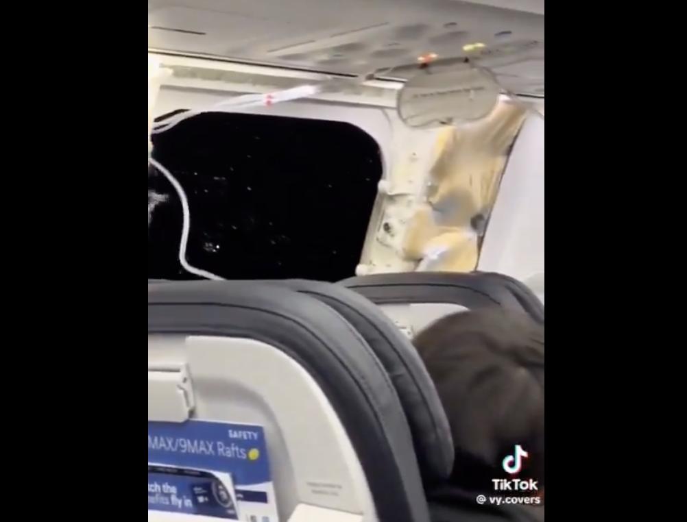 ‘I’m Going To Die’: Alaska Airlines Makes Emergency Landing After Chunk Of Plane Blown Out On Nightmare Flight