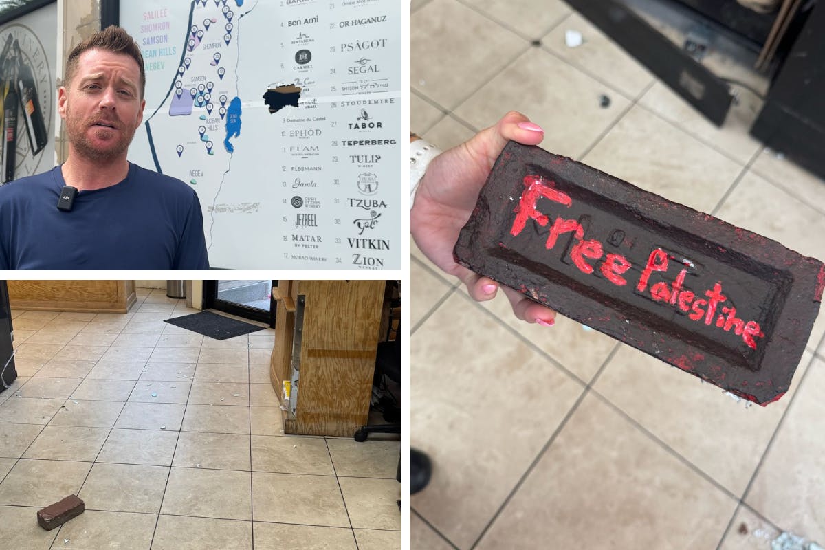 WATCH: ‘Free Palestine’ Brick Thrown Through Window Of Kosher Grocery Store In Boston Area