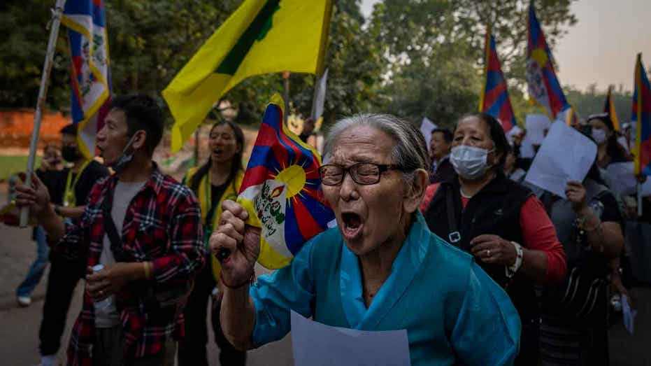 150 Tibetan exiles rally in India to express solidarity with Chinese protestors of the 'zero COVID' policy