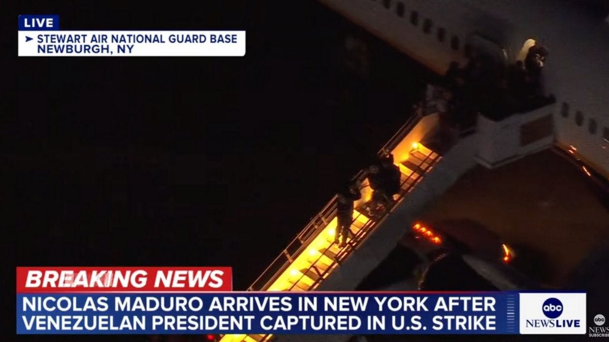 Venezuela’s Maduro Lands In New York To Face Justice In Narcoterrorism Case