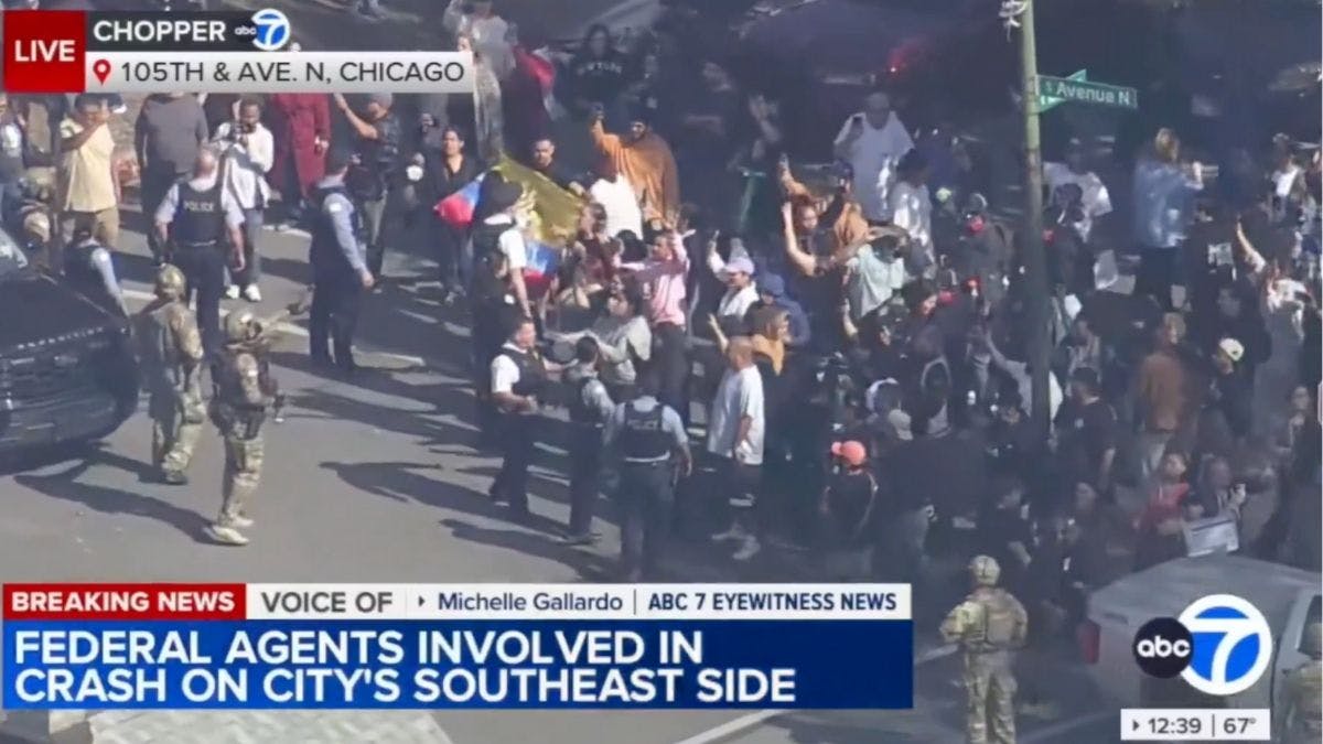 Rioters In Chicago Hurl Rocks At Feds After Illegal Immigrant Rams Border Patrol Car