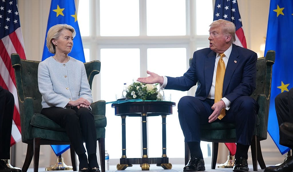 Trump Trashes Windmills In Meeting With Green-Loving EU Head: ‘Killing The Beauty Of Our Scenery’