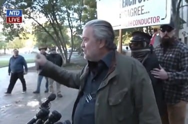 UNHINGED LEFTISTS Scream at Steve Bannon as He Leaves Court After Sentencing (VIDEO)