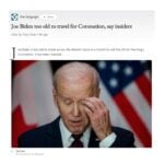 “Joe Biden Too Old to Travel” – White House Admits They Are Limiting Old Joe’s Foreign Travel