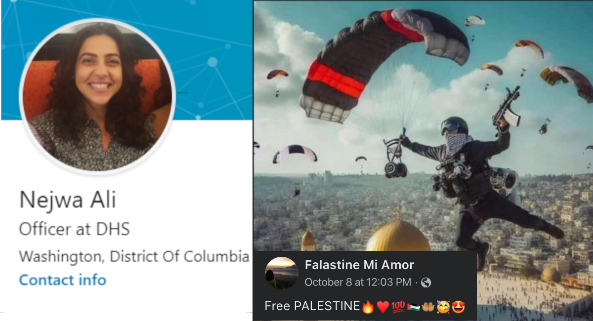 Immigration Agent Who ‘Celebrates’ Hamas Is Using Paid Leave From DHS To Threaten Military Officials