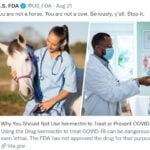 FDA Posts Tweet Warning of Dangers of Online Disinformation – Then Reality Comes Back Hard and Bites Them in the Horse’s Ass