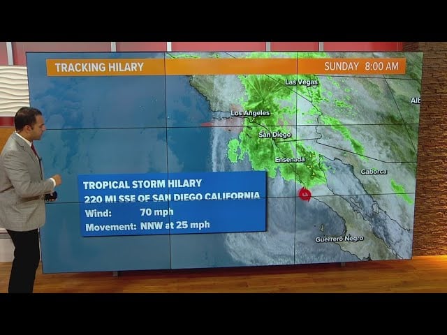 Hurricane Hilary Downgraded to Tropical Storm Before Making Landfall in San Diego