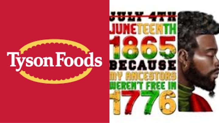 Chicken Giant Tyson Sells Employees Juneteenth Shirts That Strike Out ‘July 4’ As Independence Day