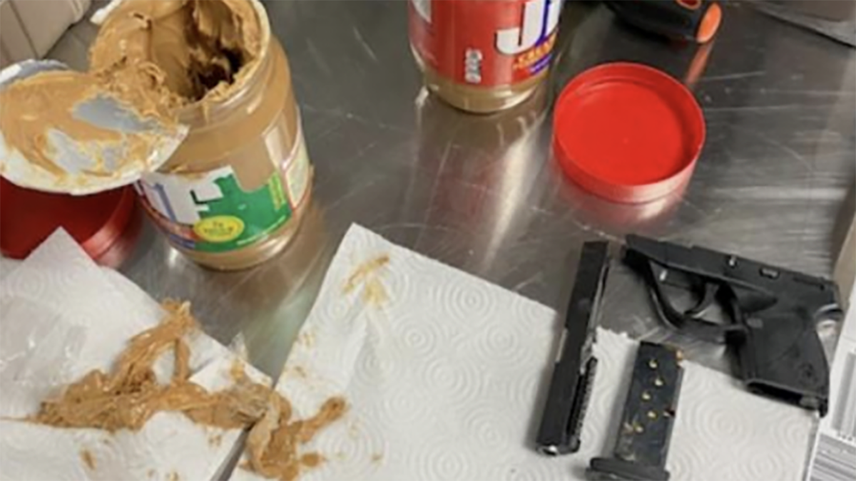 Rhode Island man tries to sneak 'artfully concealed' gun parts in peanut butter jars through TSA