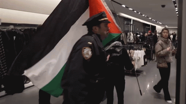 Pro-Palestinian agitators storm popular fashion store in Manhattan on Black Friday, 4 arrested: NYPD