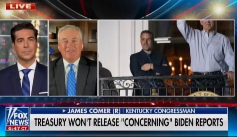 Rep. Comer to Newsmax: Impeachable Offenses on Hunter’s Laptop May Be a “Possibility” for Biden