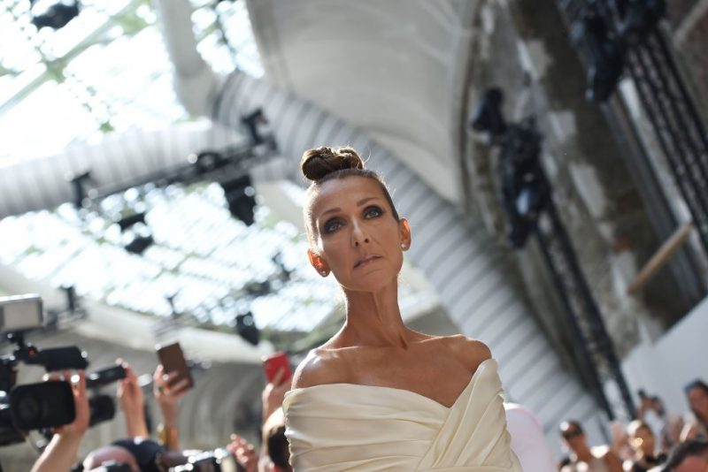 Canadian singer Celine Dion arrives for the Alexandre Vauthier Women's Fall-Winter 2019/2020 Haute Couture collection fashion show in Paris, on July 2, 2019. (Photo by Lucas BARIOULET / AFP)        (Photo credit should read LUCAS BARIOULET/AFP via Getty Images)