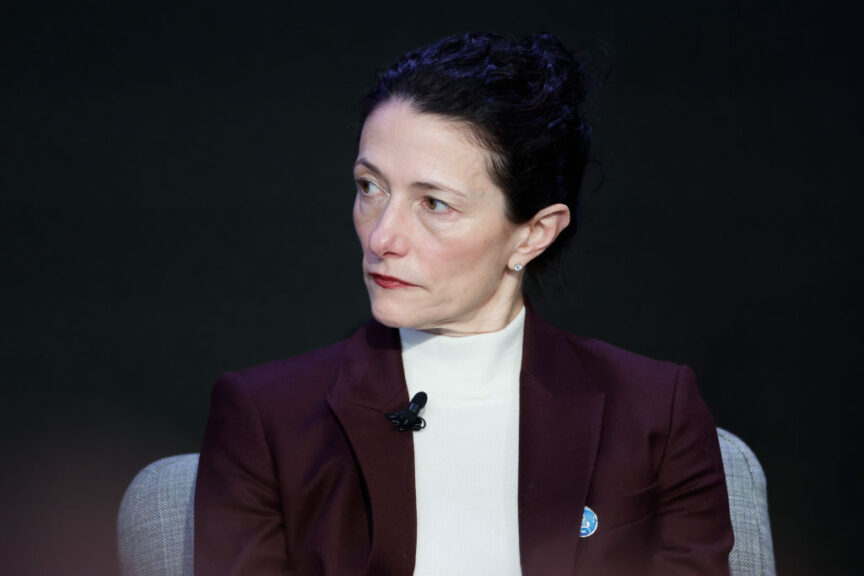 Alexandra Keith, chief executive officer of beauty at Procter and Gamble Co., during a panel session on day two of the World Economic Forum (WEF) in Davos, Switzerland, on Wednesday, Jan. 18, 2023. The annual Davos gathering of political leaders, top executives and celebrities runs from January 16 to 20. Photographer: Stefan Wermuth/Bloomberg via Getty Images