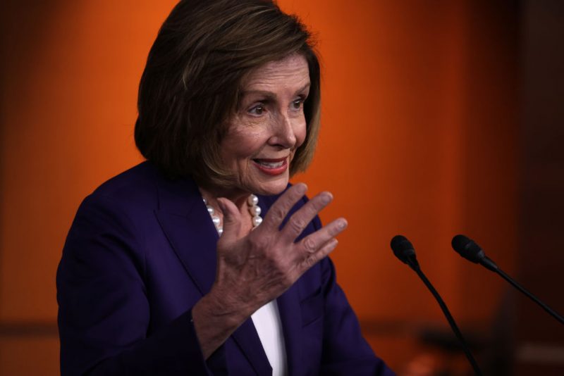 WASHINGTON, DC - SEPTEMBER 30: U.S. Speaker of the House Rep. Nancy Pelosi (D-CA) speaks during her weekly news conference at the U.S. Capitol on September 30, 2022 in Washington, DC. Speaker Pelosi held a weekly news conference to answer questions from members of the press. (Photo by Alex Wong/Getty Images)